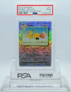 2002 POKEMON LEGENDARY COLLECTION DUDRIO #41 REVERSE HOLO PSA 9 MINT #41384324 - Image 1