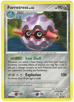 Pokemon Forretress Legends Awakened Rare 28/146 NM - Image 1