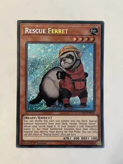 Yu-Gi-Oh! TCG Rescue Ferret Code of the Duelist COTD-EN029 1st Edition Secret... - Image 1