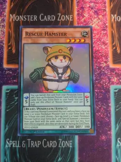 Yu-Gi-Oh! Rescue Hamster PEVO-EN028 1st Edition Super Rare NM - Image 1