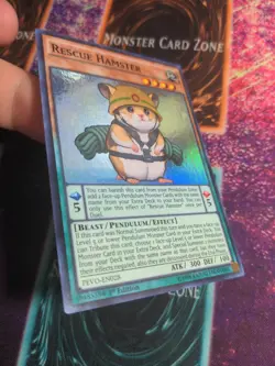 Yu-Gi-Oh! Rescue Hamster PEVO-EN028 1st Edition Super Rare NM - Image 2