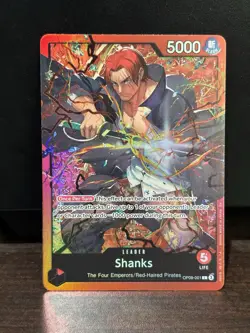 Shanks - OP09-001 - Leader - ST23 - English - Near Mint - One Piece CCG - Image 1