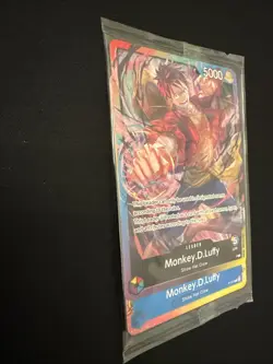 One Piece Monkey.D.Luffy 2nd Anniversary Stamped Promo P-O43 NM - Image 3
