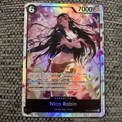 Nico Robin OP12-087 Super Rare Foil One Piece TCG LOTM English NM - Image 1
