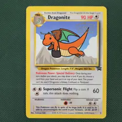 LP Dragonite 5 Movie Black Star Promo Nintendo Pokemon Card 1999 Stamped - Image 1