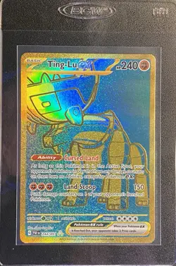 Ting-Lu ex Full Art Gold HR 244/091 Pokemon TCG Paldean Fates Gold Hyper Rare - Image 4