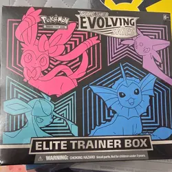 Pokemon TCG Sword & Shield Evolving Skies Elite Trainer Box Sylveon Glaceon Eng… - Image 1