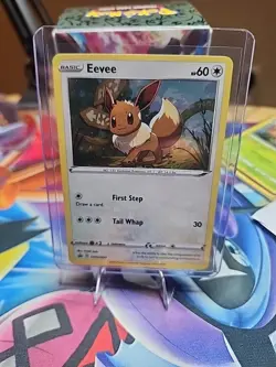 Pokemon Eevee SWSH095 Black Star Promo Holo Sword Shield 2021 TCG Nm - Image 1