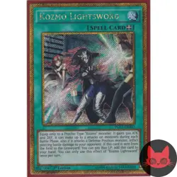 Yugioh Kozmo Lightsword PGL3-EN033 Gold Secret Rare 1st Edition NM - Image 1