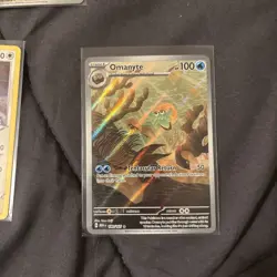 Pokemon Card Lot 5 EN IRs NM Iron thorns wugtrio zacian Omanyte rayquaza Mint - Image 3