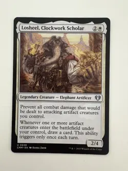 Losheel Clockwork Scholar MTG Magic the Gathering Card NM Near Mint CMM - Image 1