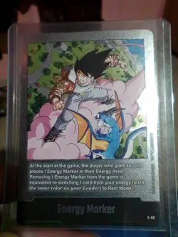 Dragon Ball Card Energy Marker E-80 Silver Goku Manga Booster 02 - Image 2