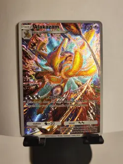 Pokemon TCG Pocket Alakazam Ex Custom Textured Fanart Card - Image 1