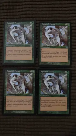 Magic: the Gathering / MtG Spidersilk Armor x4 Mercadian Masques - Image 1