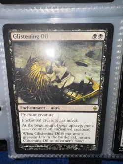 Glistening Oil from New Phyrexia Set of Magic: the Gathering MtG Single - Image 1