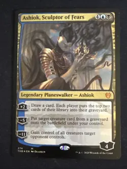 1x Foil Ashiok, Sculptor of Fears (274) Theros Beyond Death LP MTG Magic x1 MKE - Image 1