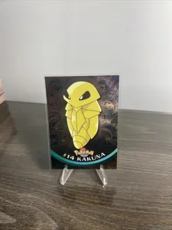 Kakuna #14 Textured Holo Foil, Vintage 1999 Topps Pokemon TV Animation Edition - Image 1