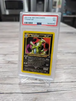 2001 Pokemon Neo Discovery - Tyranitar Non-Holo #31 - PSA 7 near mint - Image 1