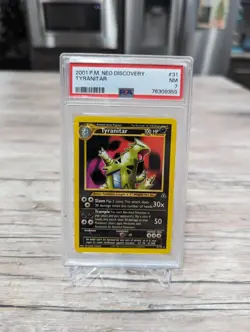 2001 Pokemon Neo Discovery - Tyranitar Non-Holo #31 - PSA 7 near mint - Image 2