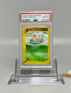 Pokemon PSA 10 Weedle #114 Reverse Foil Skyridge 2003 English - Image 1