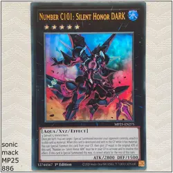 Number C101: Silent Honor DARK - MP25-EN275 - Ultra Rare 1st Edition Yugioh - Image 1