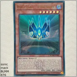 World Legacy - "World Crown" - BLMM-EN082 - Ultra Rare 1st Edition Yugioh - Image 1