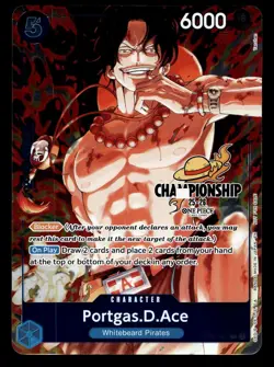 Portgas.D.Ace Championship 25-26 Stamped OP07-053 One Piece NM - Image 1