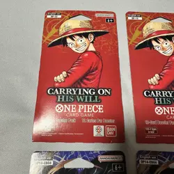 One Piece OP-13 X2 & OP-14-EB04 X2 Sleeved Booster Packs Lot of (4) - Image 3