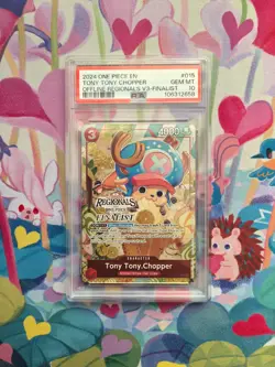 PSA 10 ONE PIECE Tony Tony Chopper Offline Regionals Vol.3 FINALIST OP01-015 - Image 1