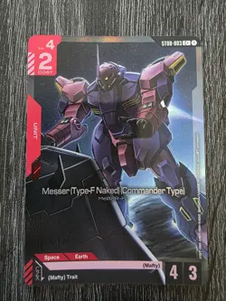 Gundam Card - Messer (Type-F Naked) (Commander Type) - ST08-003 C+ - Image 1