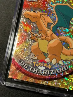 CGC 6.5 Texture Shift Error Charizard Sparkle #6 2000 Topps Chrome Pokemon Card - Image 4
