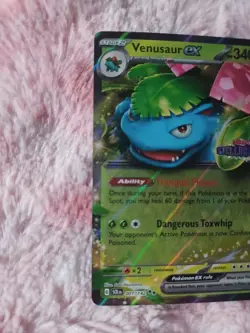Pokemon TCG Venusaur ex 001/142 2024 Stellar Crown Stamped Promo Card - Image 2