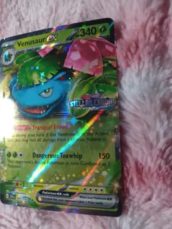 Pokemon TCG Venusaur ex 001/142 2024 Stellar Crown Stamped Promo Card - Image 3