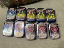 Pokemon Paldean Fates Mini Tins (10 Mini Tins) Brand New 20 Packs - Image 1