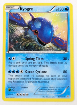Pokemon TCG Kyogre Primal Clash 53/160 Regular Rare NM - Image 1