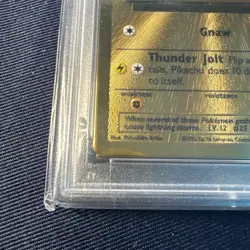 Pokemon PSA 9 Mint Pikachu 58/102 Gold Metal Celebrations UPC - Image 3