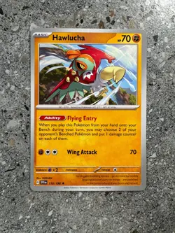 Pokemon TCG Hawlucha 118/198 SV Base Non-Holo Rare Theme Deck Exclusive NM-M - Image 1