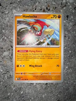 Pokemon TCG Hawlucha 118/198 SV Base Non-Holo Rare Theme Deck Exclusive NM-M - Image 3