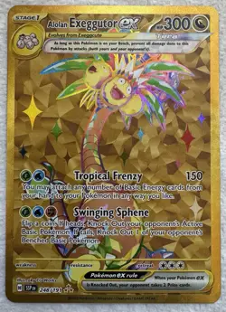 Pokemon TCG Alolan Exeggutor Ex 248/191 - Surging Sparks Hyper Rare NM - Image 1
