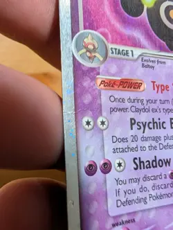 Claydol ex 93/108 2007 EX Power Keepers Pokemon TCG Vintage Holo Rare - Image 3