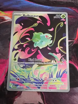 Pokemon TCG Bulbasaur Card 133/132 IR Mega Evolutions Near Mint Holo NO STAMP - Image 1