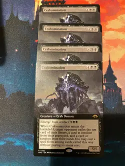 MTG Modern Horizons 3 Crabomination Extended Art x 4 - Image 1