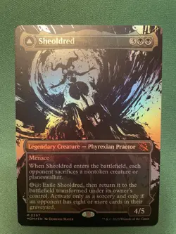MTG Sheoldred / The True Scriptures showcase foil #297 March of the Machine LP - Image 1