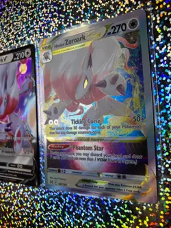 Pokemon Hisuian Zoroark: Full Art 147/196 VSTAR; 146/196 V; Reverse Holo 076/196 - Image 3