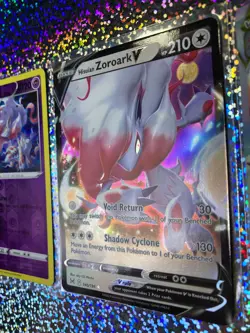 Pokemon Hisuian Zoroark: Full Art 147/196 VSTAR; 146/196 V; Reverse Holo 076/196 - Image 4