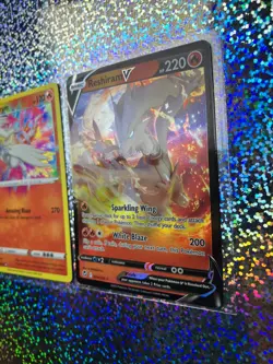 Pokemon TCG: Shining Fates Amazing Rare 017/072 Reshiram; 024/195 Reshiram V - Image 3