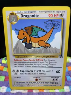 Dragonite Black Star Movie Promo No. 5 Pokemon The First Movie #5 LP 🎥 - Image 1