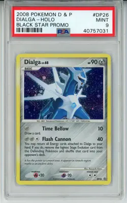 2008 POKEMON BLACK STAR PROMO DIALGA #DP26 HOLO FOIL PSA 9 MINT #40757031 - Image 1