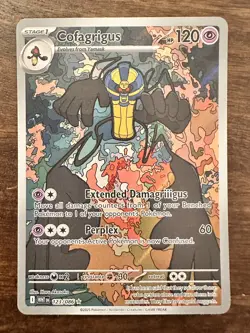 Pokemon TCG White Flare Cofagrigus 123/086 Illustration Rare - NM / M - Image 1