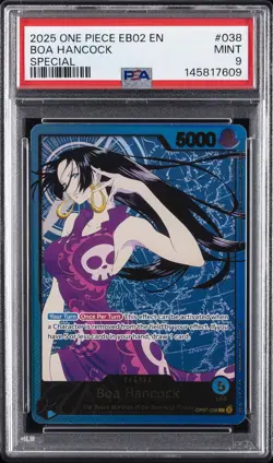 2025 ONE PIECE EB02-EXTRA BOOSTER -ANIME 25TH COLL- SPECIAL BOA HANCOCK PSA 9 - Image 1